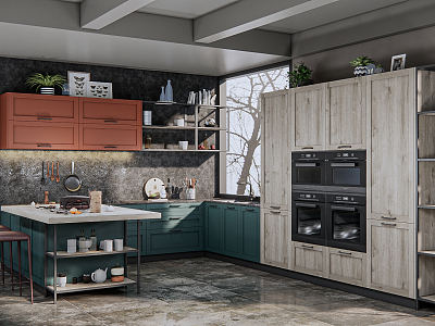 Modern Kitchen 3d model