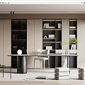 Modern study 3d model