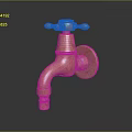 Vintage Copper Faucet With Classic Handles And Shiny Polished Surface