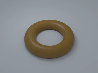 Brown Rubber Circular Sports Equipment For Fitness Exercise Training Use 3d model