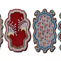 American-style irregular carpet 3d model