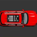 Red SUV With Modern Exterior Design Black Sunroof And Silver Alloy Wheels On Reflective Surface