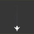 Modern Sleek Silver Airplane With Aerodynamic Design Flying In Sky With Contrails