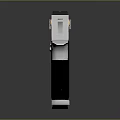 Smith Wesson Silver Pistol with Black Grip and Metallic Detailed Design
