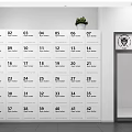 Organized Numbered Locker Shelves In Indoor Space With Cross Kay Signage