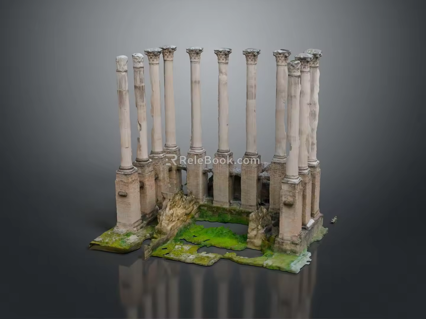 Columns Stone Columns Stone Columns Old Columns Roman Columns Roman Columns Classical Columns Greek Columns 3d model