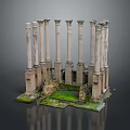 Columns Stone Columns Stone Columns Old Columns Roman Columns Roman Columns Classical Columns Greek Columns 3d model