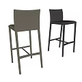Calligaris bar chair bar stool combination 3d model