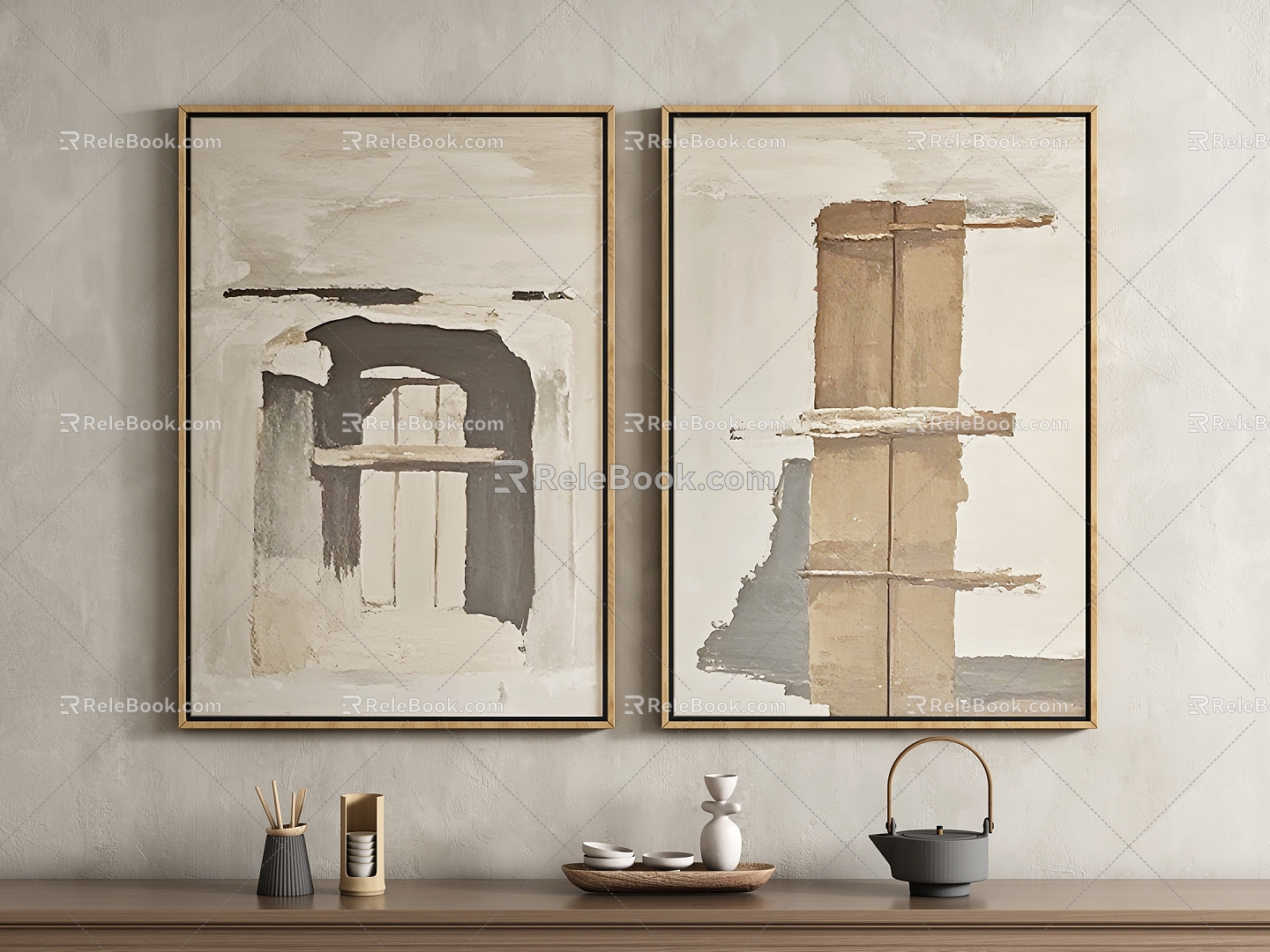 Quiet Decorative Paintings 3d model