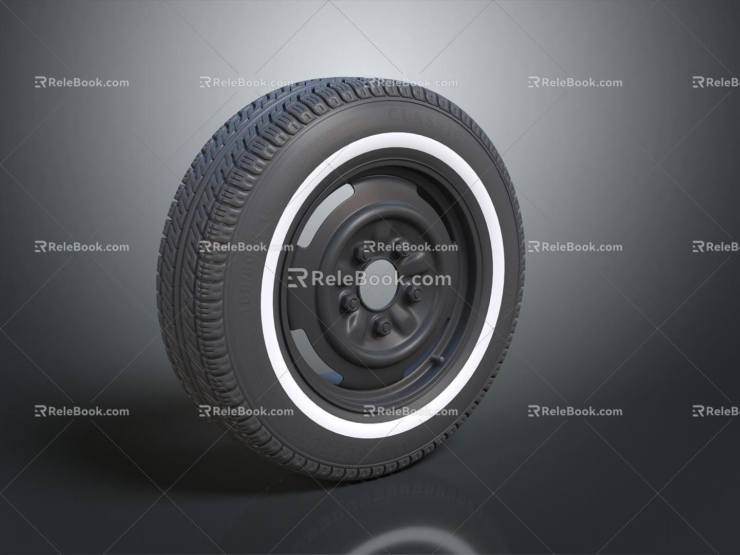 Hyundai Tire Wheel New Tire 3d model