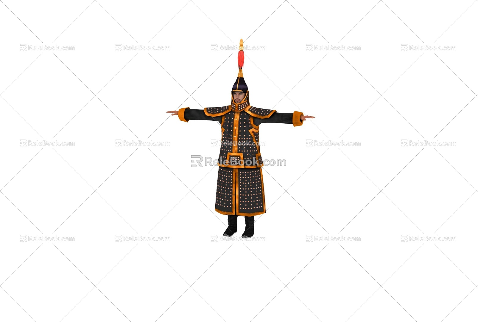 The Qing Dynasty Emperor's Pro-Army Plus Eight Banners 3d model