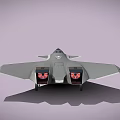 Modern Stealth Fighter Jet With Silver Body Dual Engines And Sharp Wings