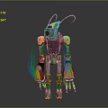 Robot Assistant Small Robot Butler Robot Butler Figure Game Figure 3d model