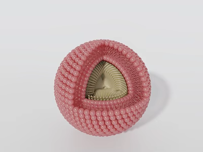 Nanosphere renderings 3d model