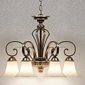 Classic Elegant Lighting Combinations With Chandeliers Wall Sconces And Table Lamps 3d model