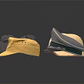 Four Different Styles of Hats and a Useful Bag as Essential Living Accessories for Daily Use