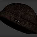 Classic Brown Felt Hat With Round Crown Stitched Detail And Style Label