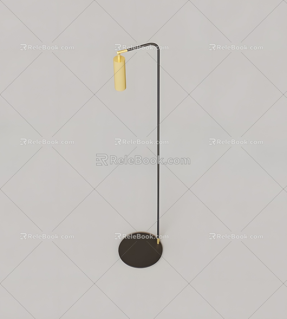 Floor lamp lamp electric lamp lamp floor lamp lamp lamp shade simple 3d model