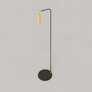 Floor lamp electric lamp floor lamp shade simple 3d model