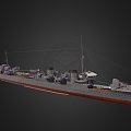 Warship Warship Destroyer Weapon Ship Cruiser Ship 44 3d model