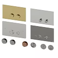 Washing Daily Use Control Panels With Metal Knobs In Various Colors And Modern Designs