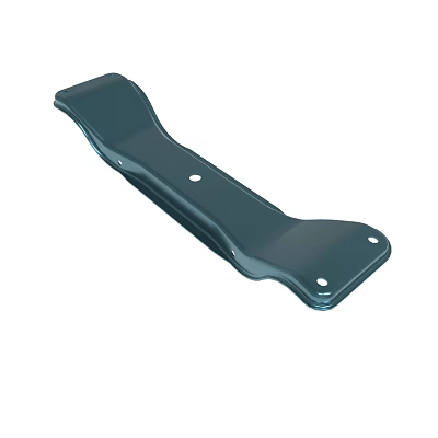 Sturdy Dark Green Metal Bracket With Multiple Mounting Holes For Support 3d model