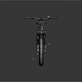 Beige BEROT Mountain Bicycle Stylish Design With Black Seat Frame And Large Wheels