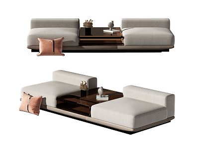 Modern double sofa model