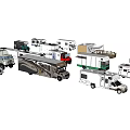 Diverse Types of Recreational Vehicles Including Motorhomes Trailers and Campers