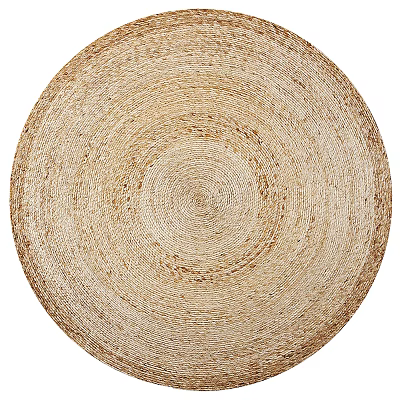 Natural Woven Round Jute Rug for Neutral Living Room Stylish Home Decor 3d model Natural Woven Round Jute Rug for Neutral Living Room Stylish Home Decor 3d model