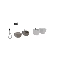 Modern Toilet Designs In White And Beige With Sleek Ceramic Fixtures