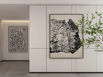 Decorative Hanging Painting 3d model