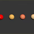 Red And Gold Christmas Decorative Balls For Furniture Decoration With Various Patterns