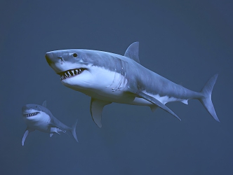 Modern Shark Great White Shark 3d model