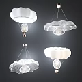 Modern Chandelier Hollow Cloud Chandelier 3d model