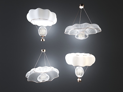 Modern Chandelier Hollow Cloud Chandelier 3d model