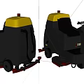 Yellow And Gray Industrial Riding Floor Scrubbers For Commercial Cleaning