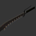 Weapons Chinese broadsword 3d model