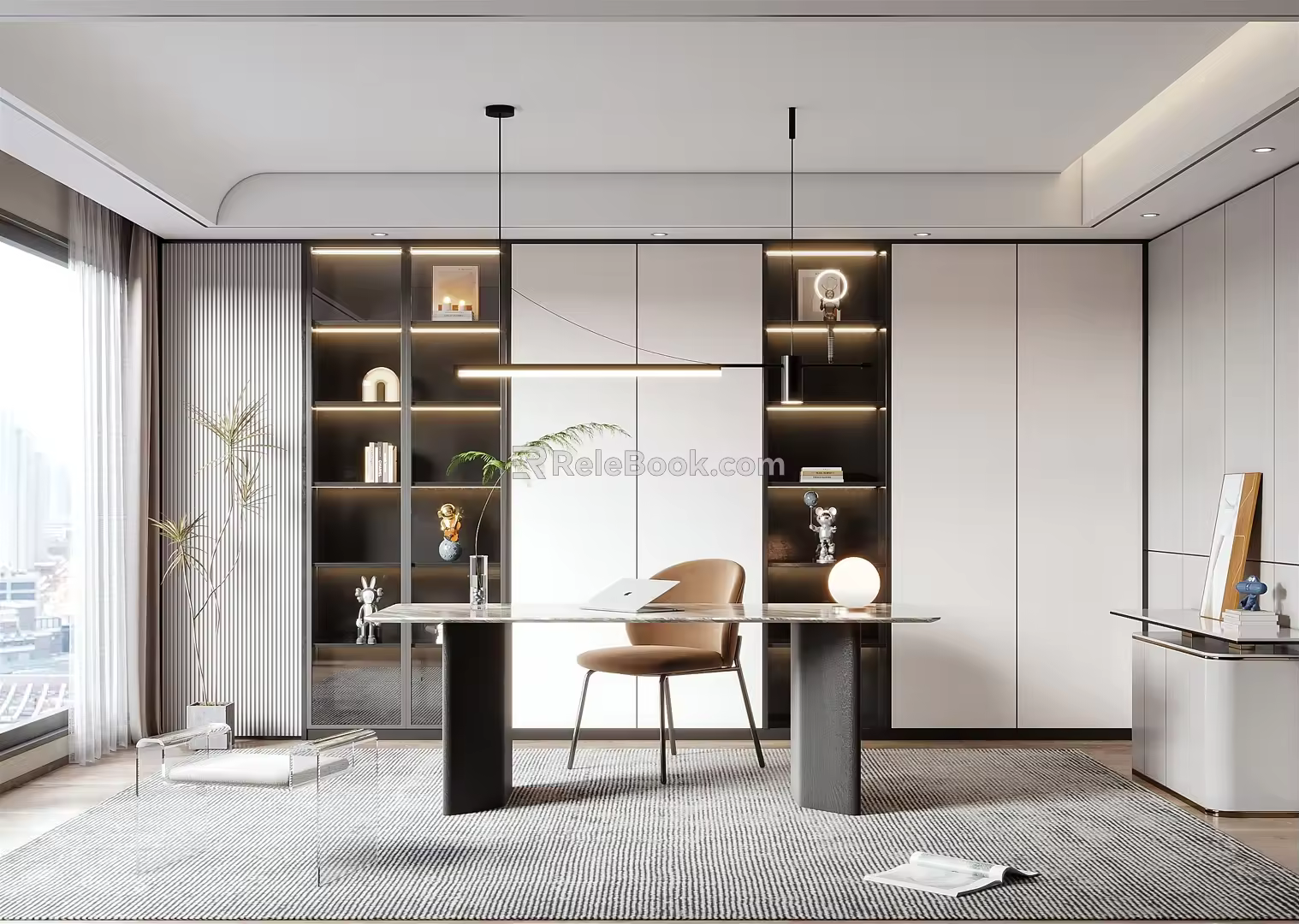 Modern study 3d model