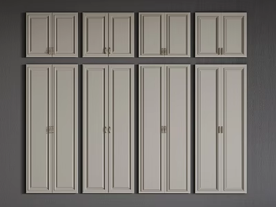 French Cabinet Door Panel 3d model