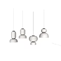 Modern Minimalist White Pendant Lights Hanging Design for Interior Decor 3d model