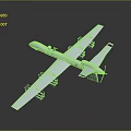 White Unmanned Aerial Vehicle With Long Wings And Multiple Propellers