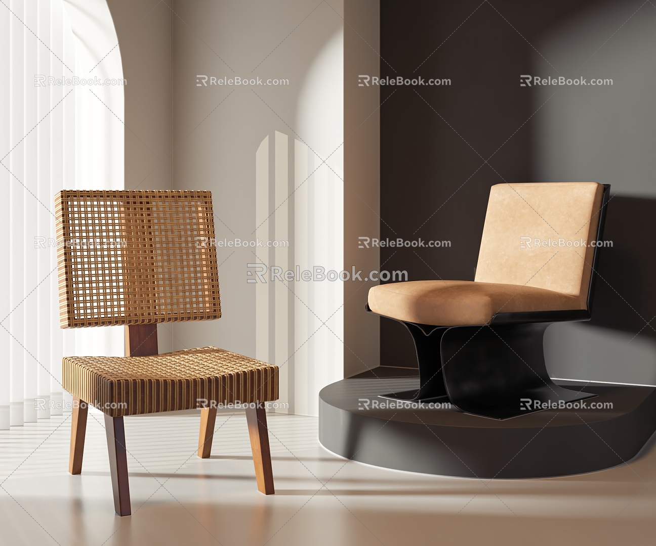 modern leisure chair 3d model