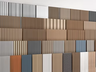 Modern wall panel background wall decorative panel 3d model