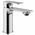 Modern Single Handle Chrome Faucet With Sleek Metal Construction And Design