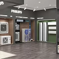 PHILIPS Central Air Conditioner Showroom With Product Displays And Reception Desk