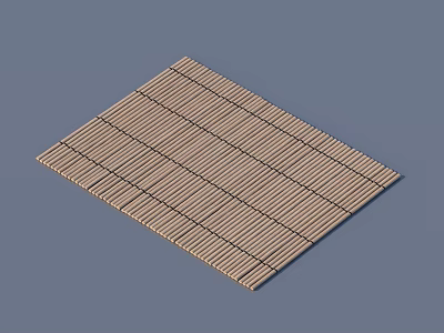 Bamboo Cushion Tea Tray Tea Sea Tea Set 3d model Bamboo Cushion Tea Tray Tea Sea Tea Set 3d model