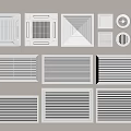 Different Types Of Air Conditioner Vents With Various Grille And Shape Designs
