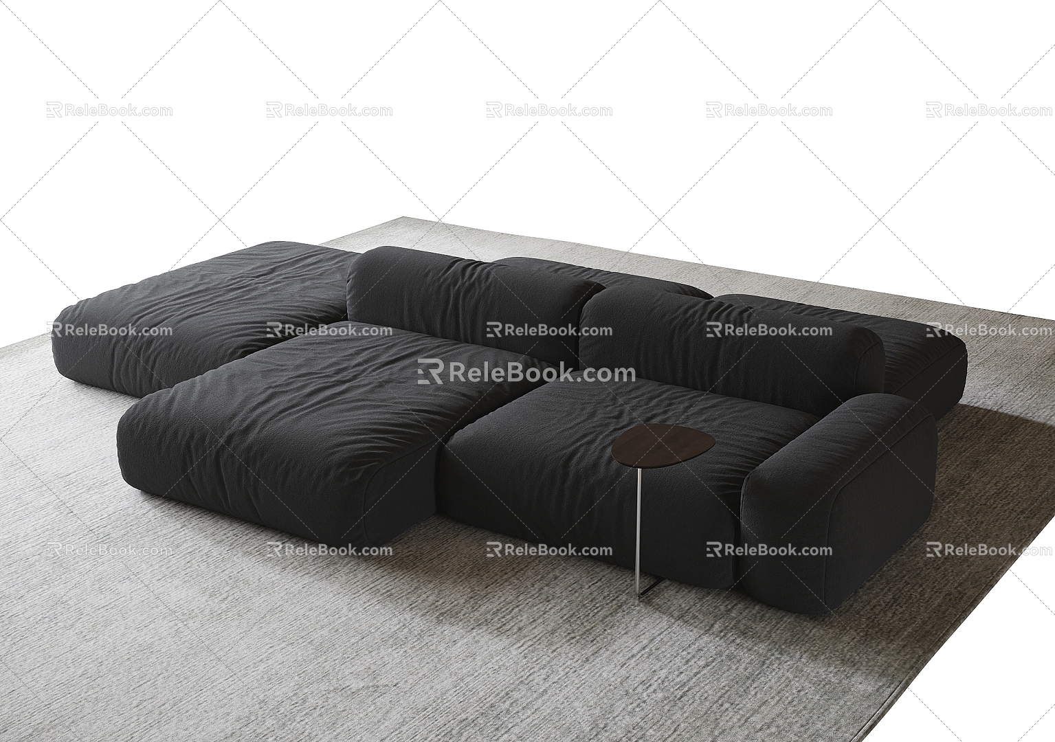 Modern double-sided sofa multiplayer sofa sofa model