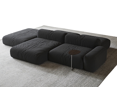 Modern double-sided sofa multiplayer sofa model